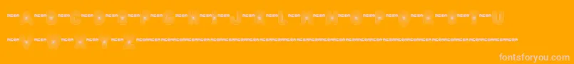 Ftactprogdemo Font – Pink Fonts on Orange Background