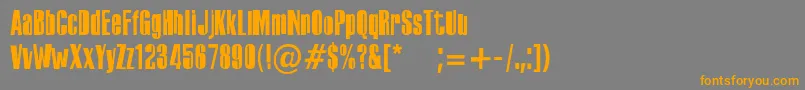 PfoffbeatHip Font – Orange Fonts on Gray Background