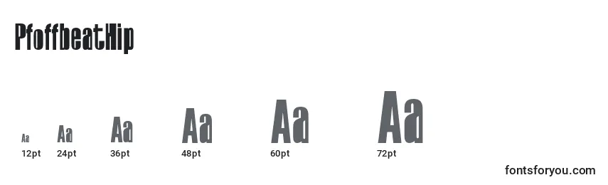 Größen der Schriftart PfoffbeatHip