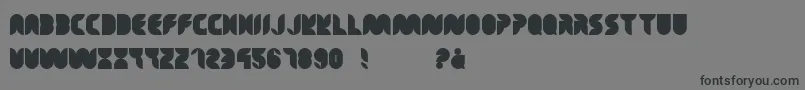 TeaLeafCaps Font – Black Fonts on Gray Background