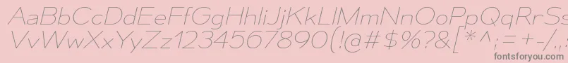 MesmerizeSeUlIt Font – Gray Fonts on Pink Background