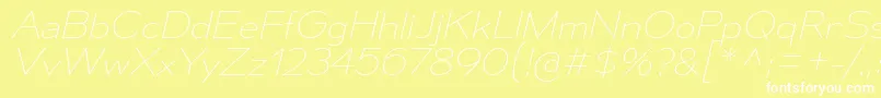 MesmerizeSeUlIt Font – White Fonts on Yellow Background