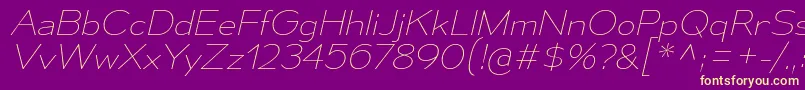 MesmerizeSeUlIt Font – Yellow Fonts on Purple Background