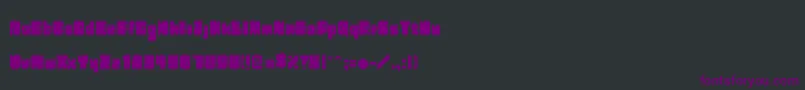 Шрифт DominoFont – фиолетовые шрифты на чёрном фоне
