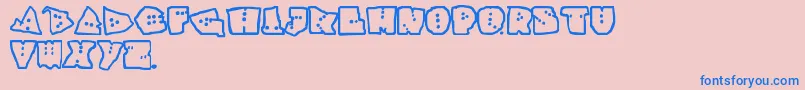 fuente Interzon – Fuentes Azules Sobre Fondo Rosa