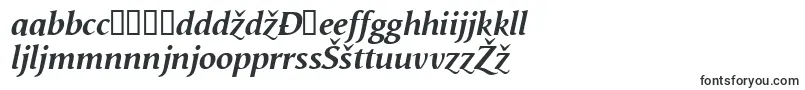 Шрифт VegaAntikvaBolditalic – хорватские шрифты