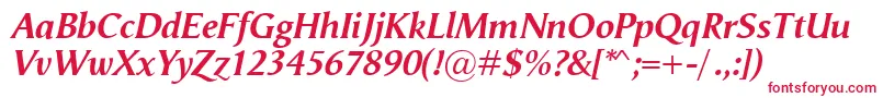 VegaAntikvaBolditalic Font – Red Fonts