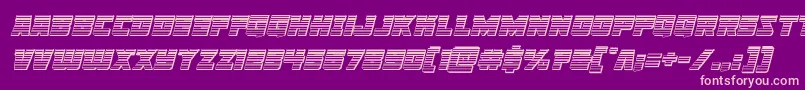 Libertylegionchromeital Font – Pink Fonts on Purple Background