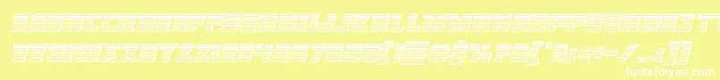 Libertylegionchromeital Font – White Fonts on Yellow Background