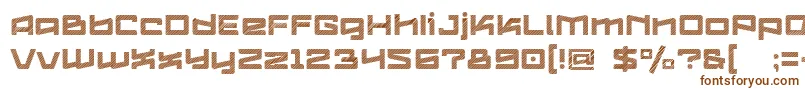 LogofontikStripes4f Font – Brown Fonts on White Background