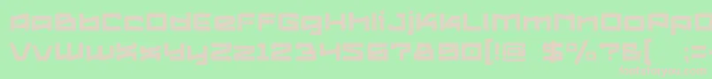 LogofontikStripes4f-Schriftart – Rosa Schriften auf grünem Hintergrund