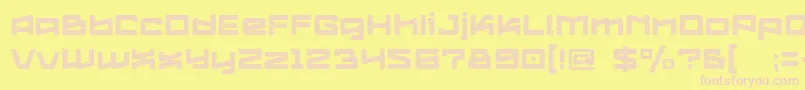 LogofontikStripes4f Font – Pink Fonts on Yellow Background