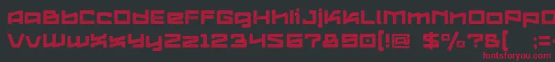 Шрифт LogofontikStripes4f – красные шрифты на чёрном фоне