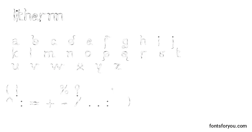 Schriftart Slithernn – Alphabet, Zahlen, spezielle Symbole
