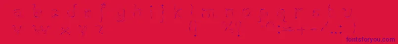 Slithernn Font – Purple Fonts on Red Background
