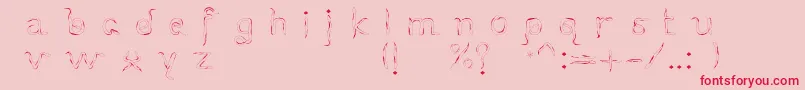 Slithernn Font – Red Fonts on Pink Background