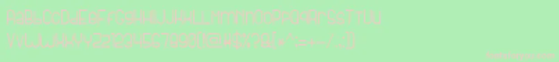 BrightLine7 Font – Pink Fonts on Green Background