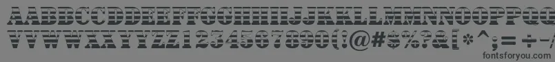 ASignboardtitulgrd-Schriftart – Schwarze Schriften auf grauem Hintergrund