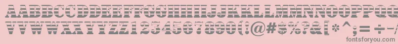 ASignboardtitulgrd Font – Gray Fonts on Pink Background