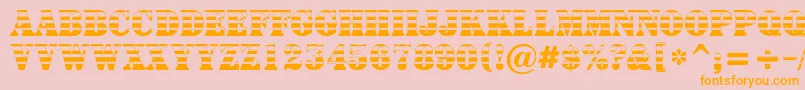 ASignboardtitulgrd Font – Orange Fonts on Pink Background