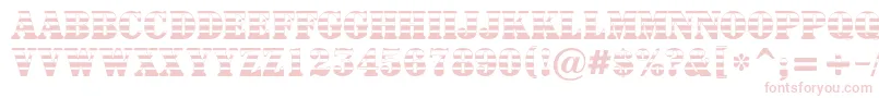 フォントASignboardtitulgrd – 白い背景にピンクのフォント