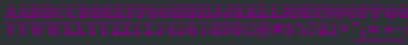 Шрифт ASignboardtitulgrd – фиолетовые шрифты на чёрном фоне