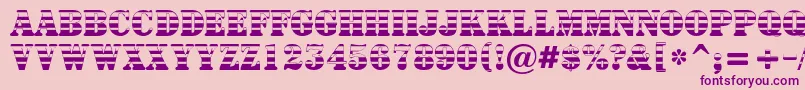 ASignboardtitulgrd Font – Purple Fonts on Pink Background