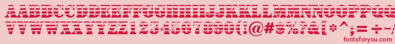 ASignboardtitulgrd-fontti – punaiset fontit vaaleanpunaisella taustalla