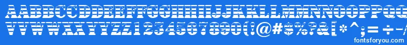 ASignboardtitulgrd Font – White Fonts on Blue Background