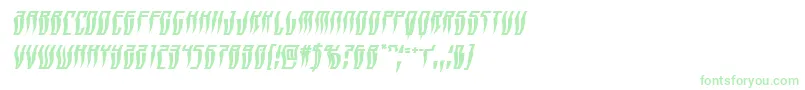 Swordtoothwarpital-Schriftart – Grüne Schriften