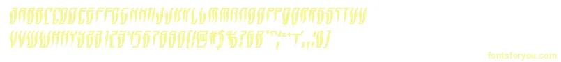 Swordtoothwarpital-Schriftart – Gelbe Schriften