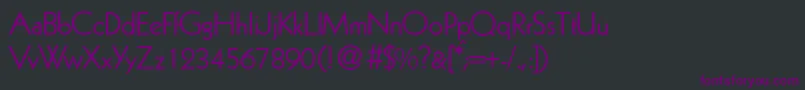 K791GeometricalRegular Font – Purple Fonts on Black Background