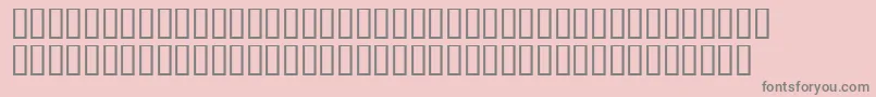 PresswriterSymbols Font – Gray Fonts on Pink Background