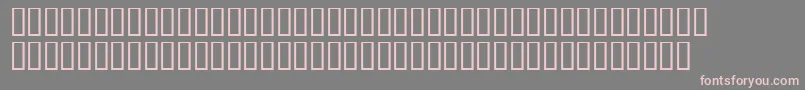 PresswriterSymbols Font – Pink Fonts on Gray Background