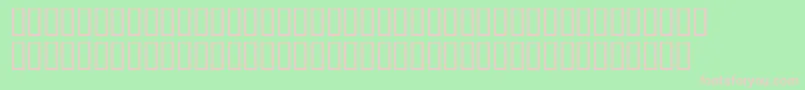 PresswriterSymbols Font – Pink Fonts on Green Background