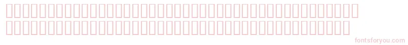 PresswriterSymbols Font – Pink Fonts on White Background