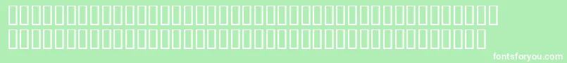 PresswriterSymbols Font – White Fonts on Green Background
