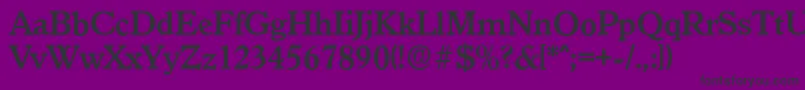 GranadaserialBold-Schriftart – Schwarze Schriften auf violettem Hintergrund