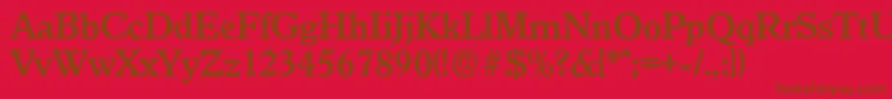 Подробнее о шрифте GranadaserialBold Шрифт GranadaserialBold – коричневые шрифты на красном фоне