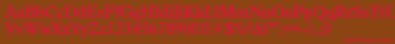 GranadaserialBold Font – Red Fonts on Brown Background