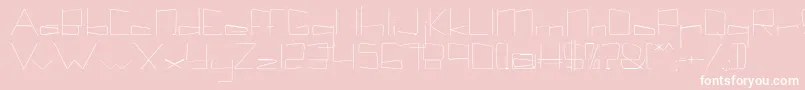 Kuppelkuppel Font – White Fonts on Pink Background