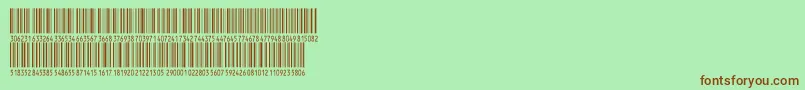 フォントV300004 – 緑の背景に茶色のフォント
