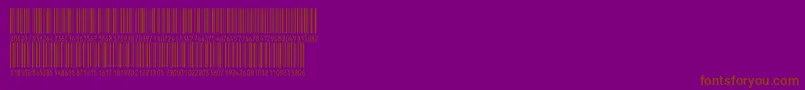 Czcionka V300004 – brązowe czcionki na fioletowym tle