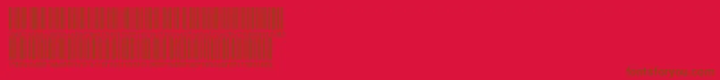 V300004-Schriftart – Braune Schriften auf rotem Hintergrund