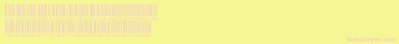 Czcionka V300004 – różowe czcionki na żółtym tle