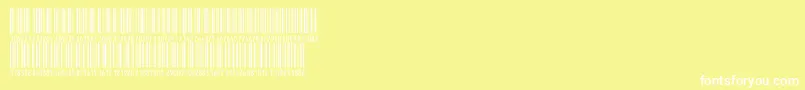 V300004 Font – White Fonts on Yellow Background