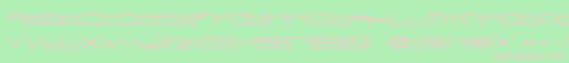 Technoid Font – Pink Fonts on Green Background