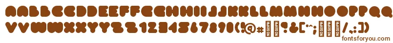 Шрифт CleanapeRegular – коричневые шрифты на белом фоне