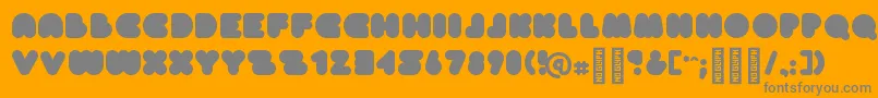 CleanapeRegular Font – Gray Fonts on Orange Background