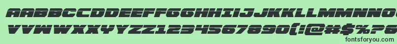 Bummerlaserital Font – Black Fonts on Green Background